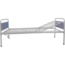 Plegable única manivela con acero weldmesh cama cama de hospital bordo